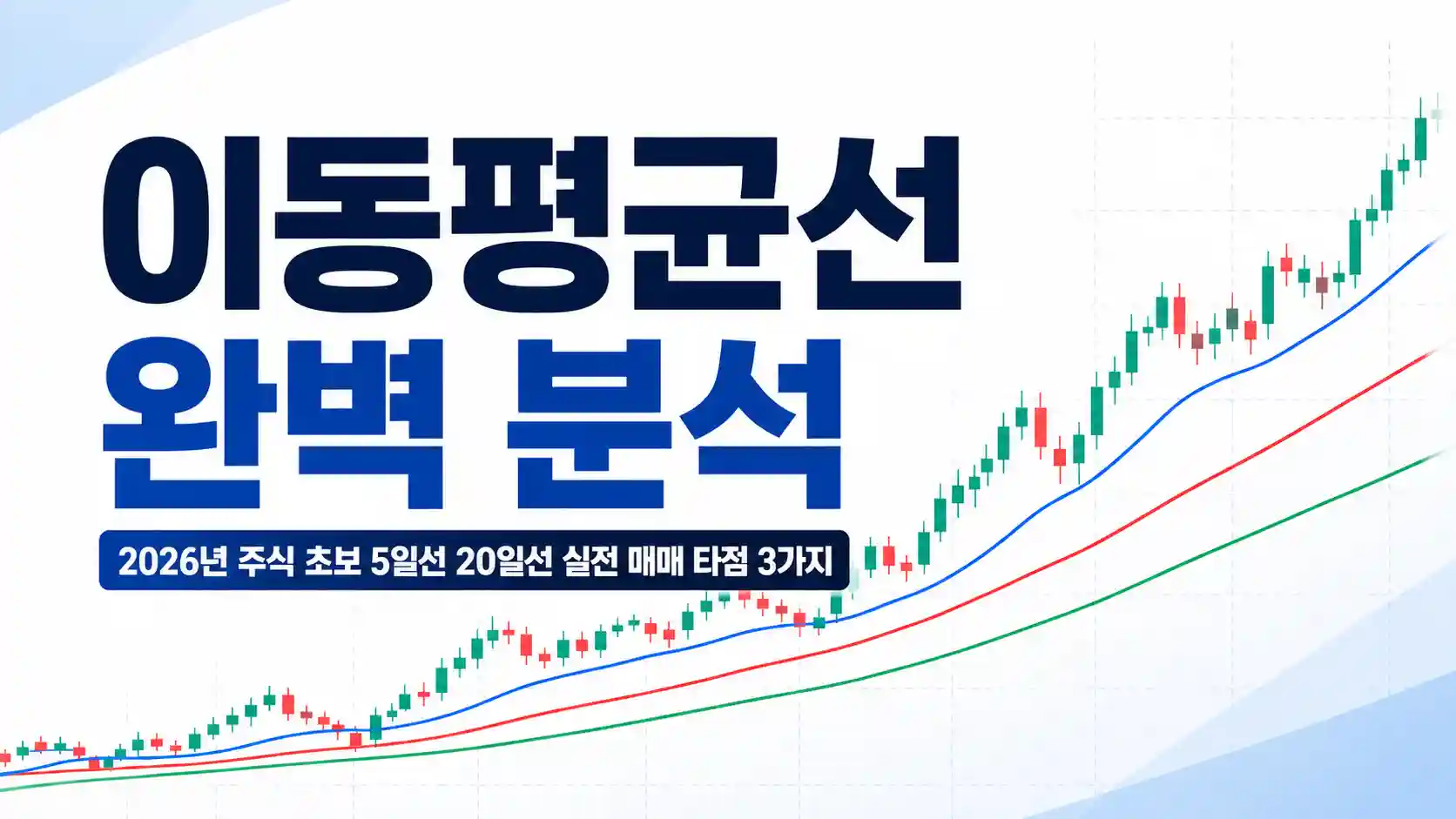 2026년 주식 초보를 위한 5일선 20일선 매매 타점 차트